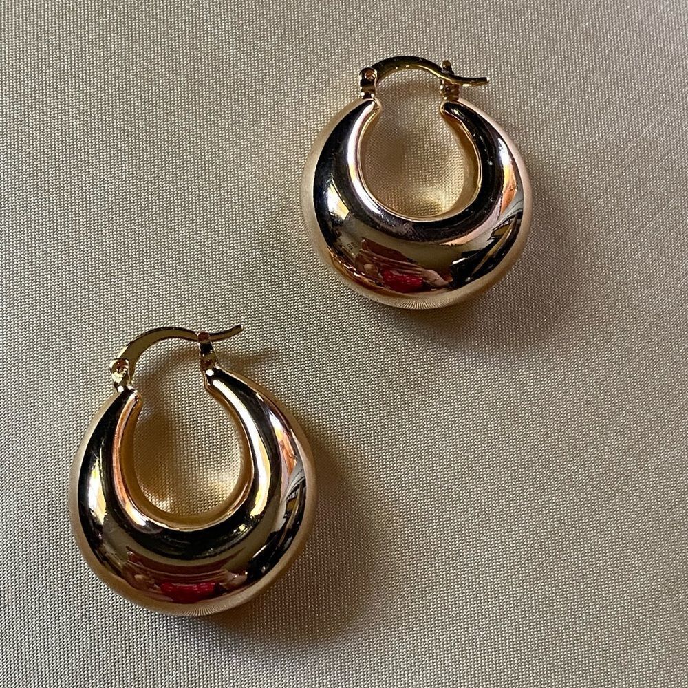 Bohemian hoop earrings M19 - Picture 2 of 4
